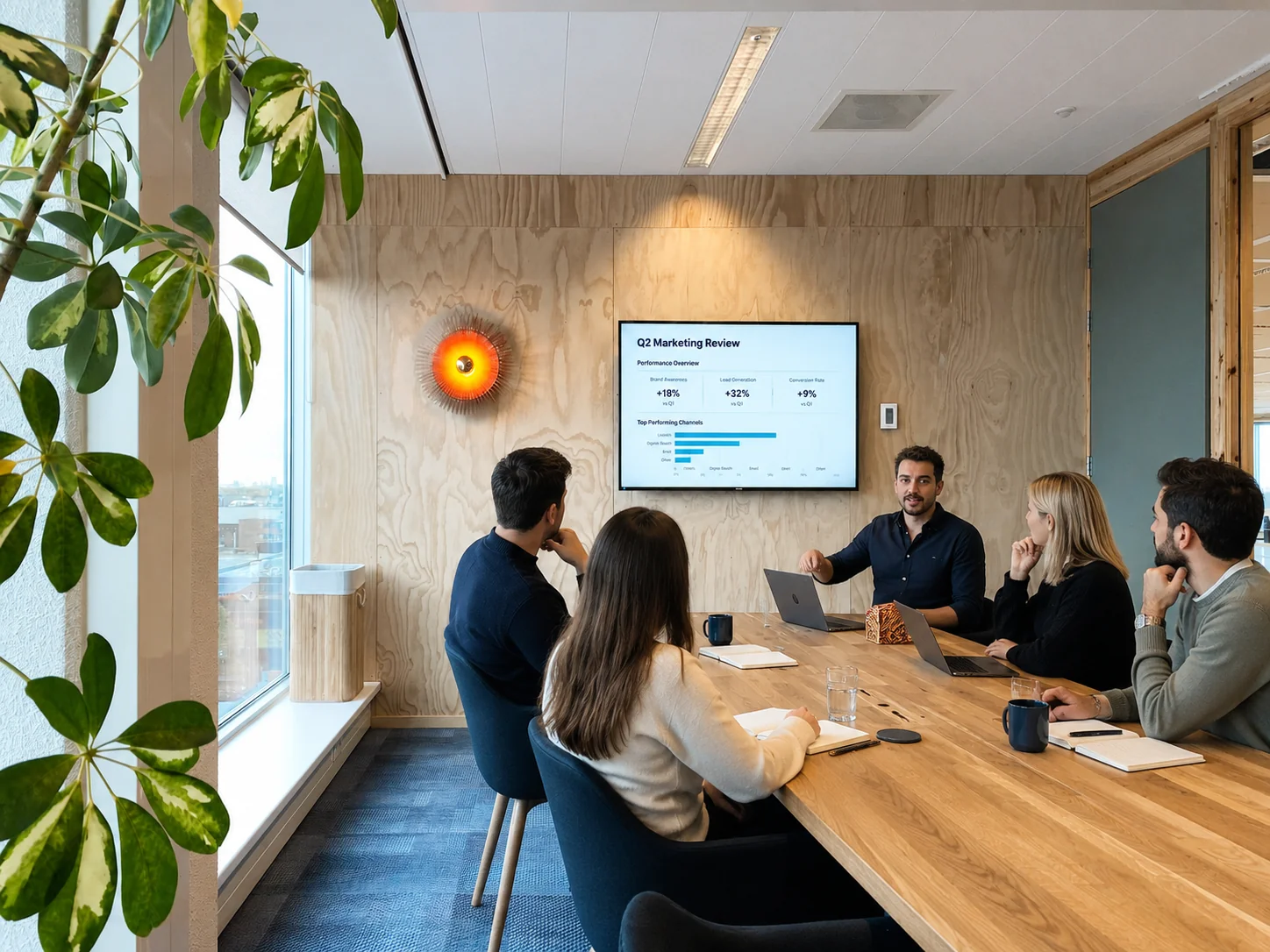 Workspace with natural light